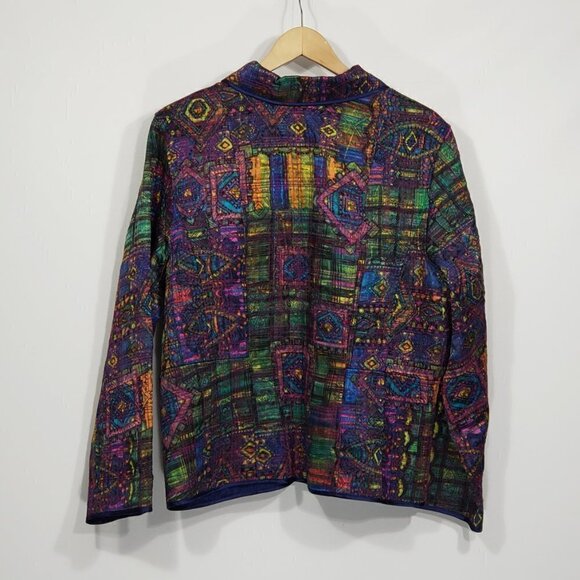 Unbranded  Colorful Reversable Quilted Jacket - Picture 6 of 7